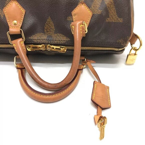 LOUIS VUITTON M44602 Monogram Giant Speedy Bandouliere30 Hand Bag - Picture 13 of 13